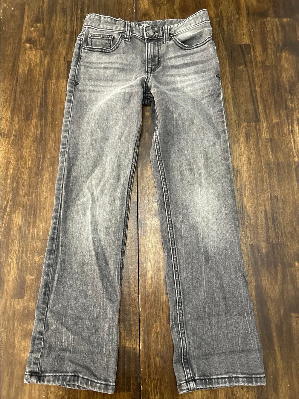 Cat & Jack Boys Gray Straight-Leg Jeans